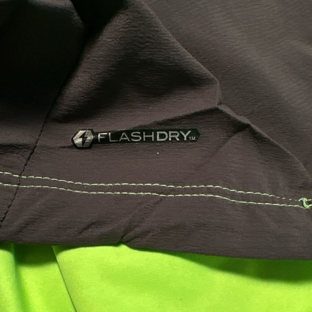 The North Face Women's High-Vis Lime Green and Black Windbreaker Jacket - Picture 11 of 14